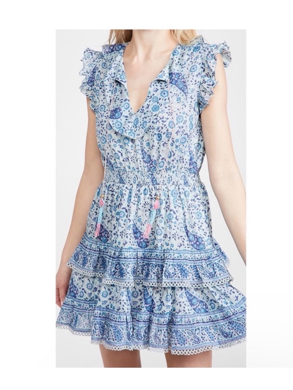 Alicia Bell Silk cotton blend Rebecca Dress Boho Summer Medium